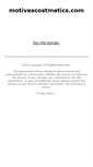 Mobile Screenshot of motivescostmetics.com